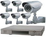 Lasertech 8-Chanel 240 FPS DVR with 6-Bullet Color Cameras