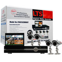 Lasertech 4-Channel Camera System with Four Night Vision Cameras