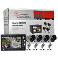 Lasertech 4-Channel Security Camera System with Four Night Cameras